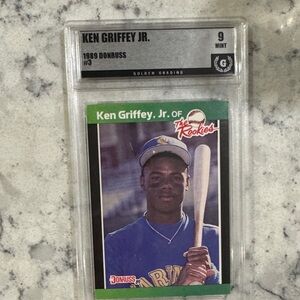 Ken Griffey Jr. 1989 Donruss Rookie Card - Iconic Blue Jersey